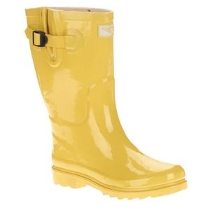 Yellow Rain Boots Size 7